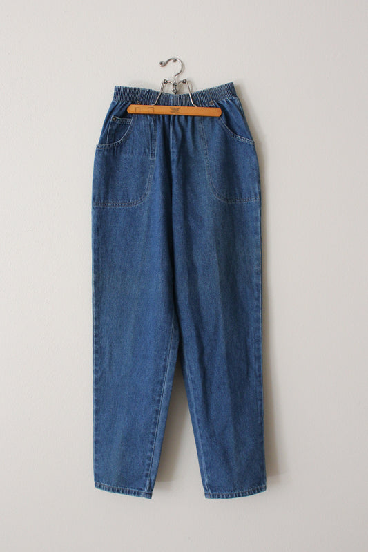 cabin creek stretch jeans straight leg; grandma jeans size 6P