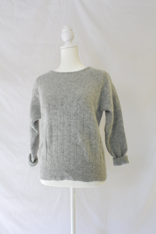Wool & Angora Gray Sweater