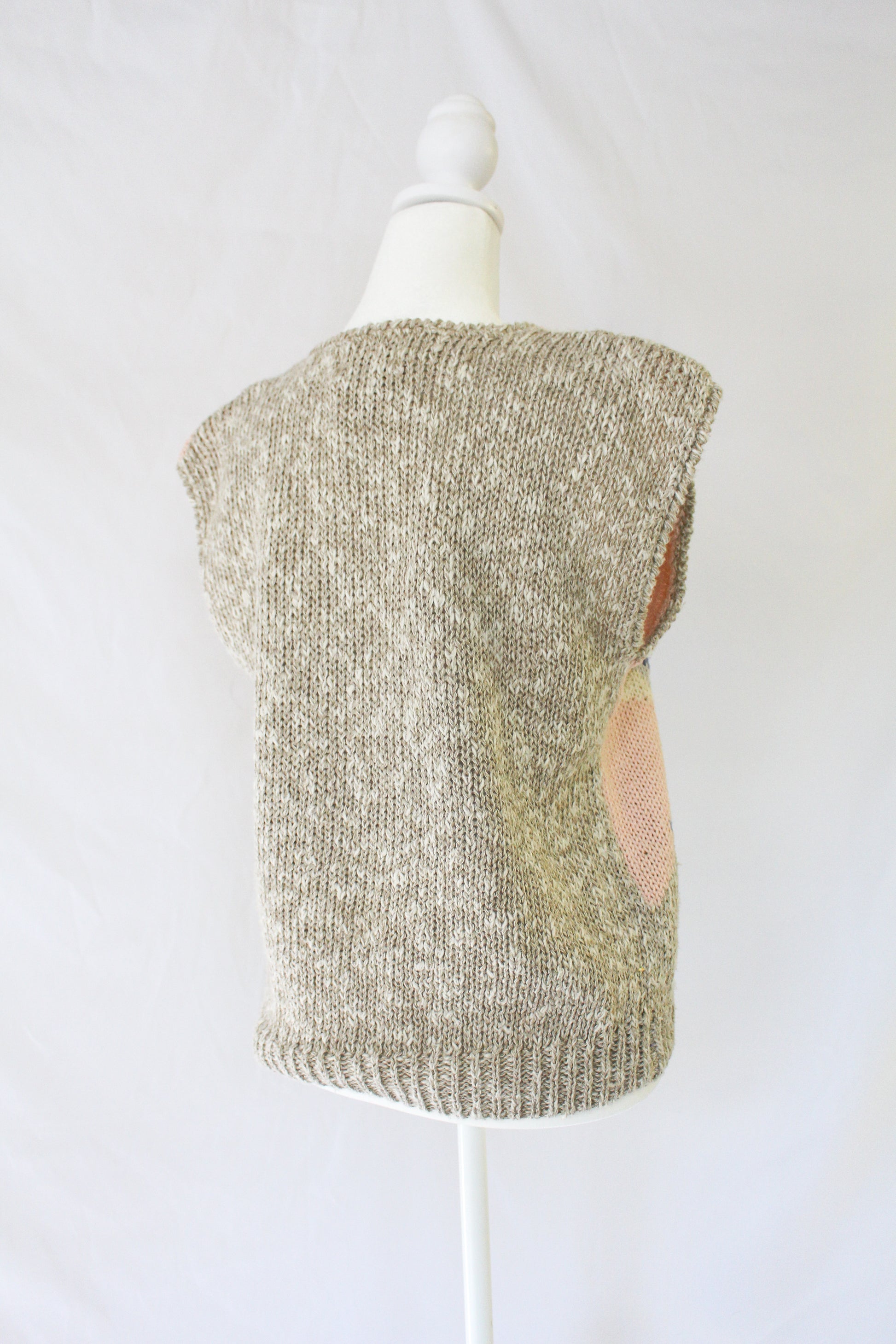 hand-knitted sweater vest