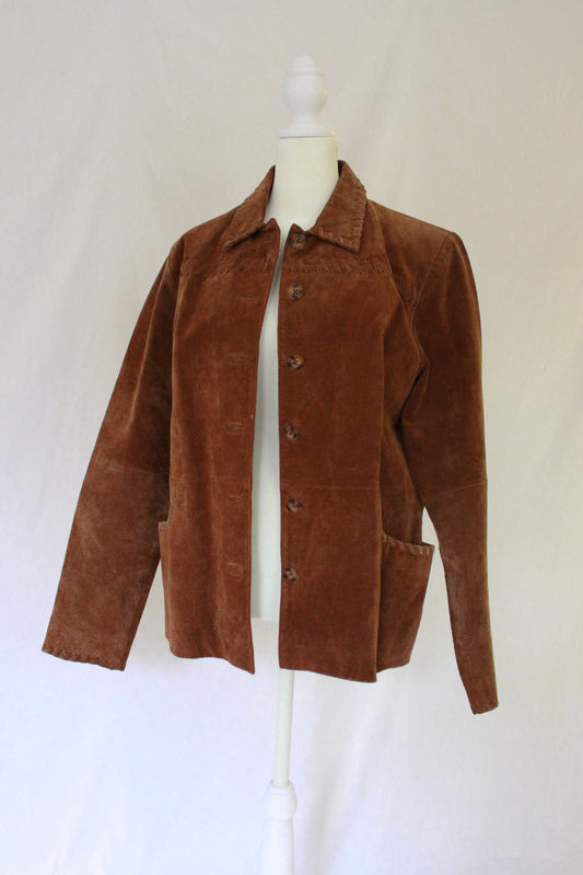 100% leather jacket, brown leather jacket, suede leather jacket, western jacket, cowgirl leather jacket