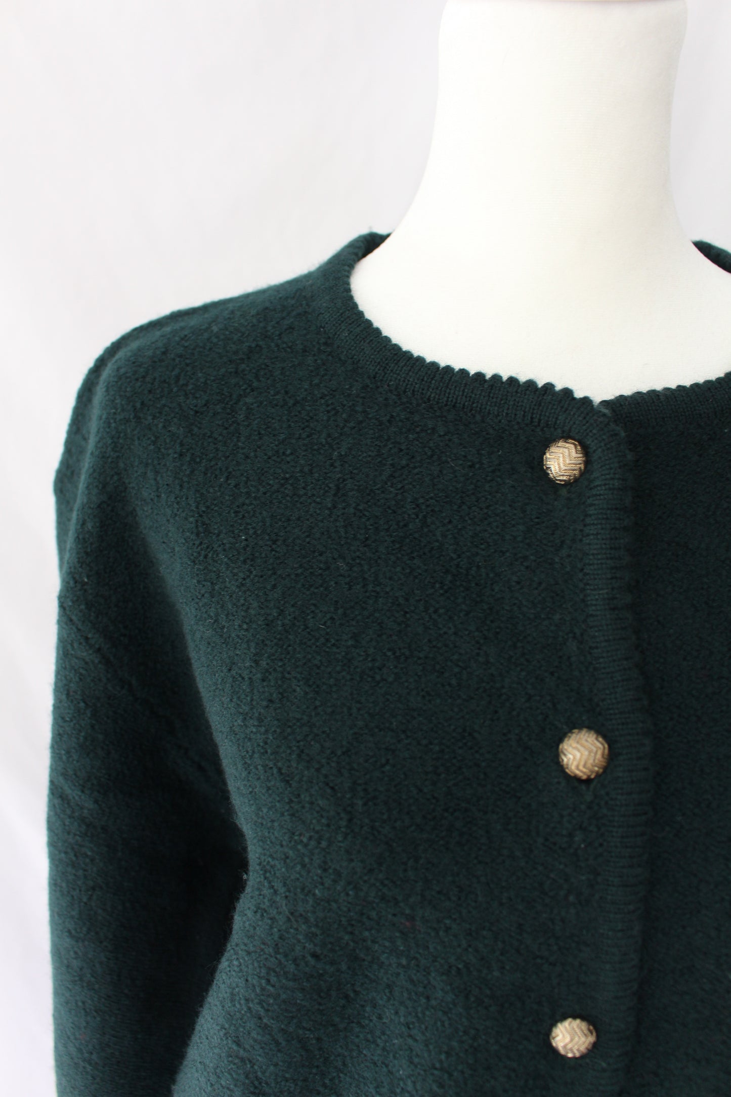 vintage wool sweater with buttons