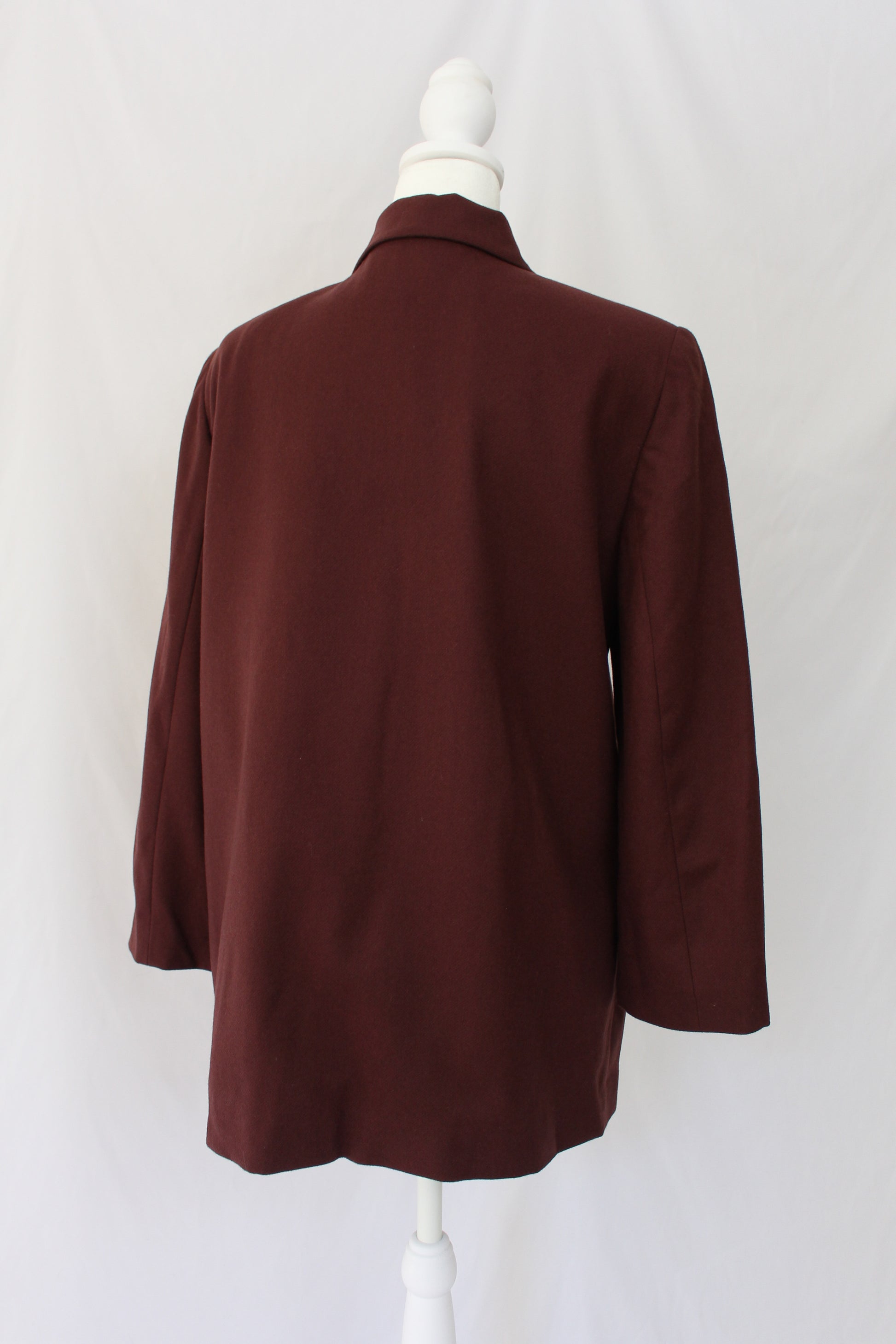 vintage maroon wool blazer